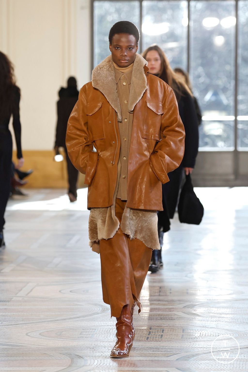 Fashion Week Paris Fall/Winter 2026 look 12 de la collection Gabriela Hearst womenswear