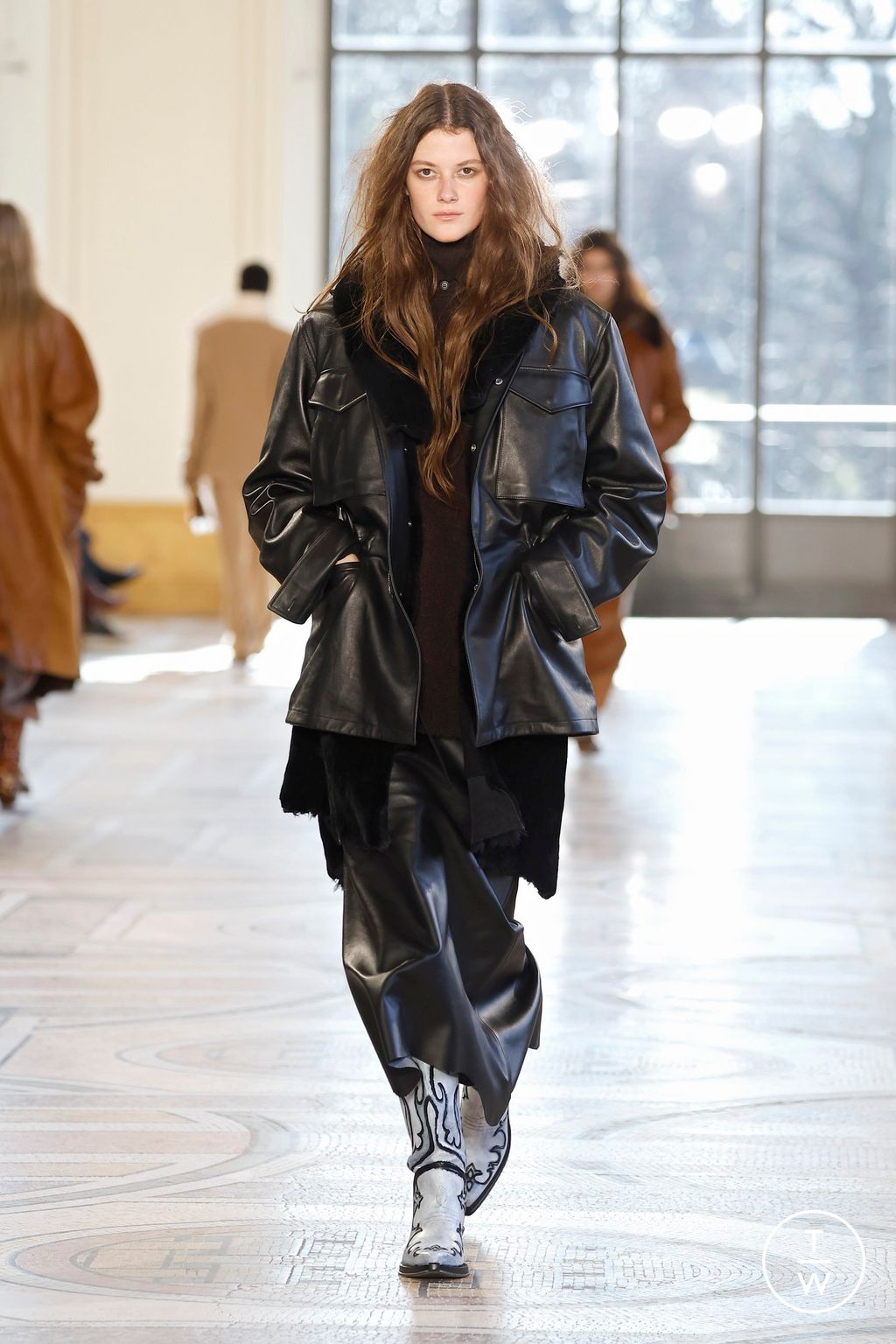 Fashion Week Paris Fall/Winter 2026 look 14 de la collection Gabriela Hearst womenswear