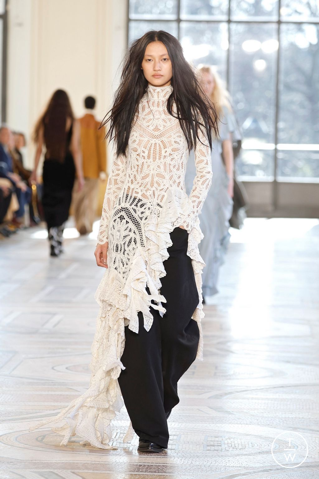 Fashion Week Paris Fall/Winter 2026 look 21 de la collection Gabriela Hearst womenswear