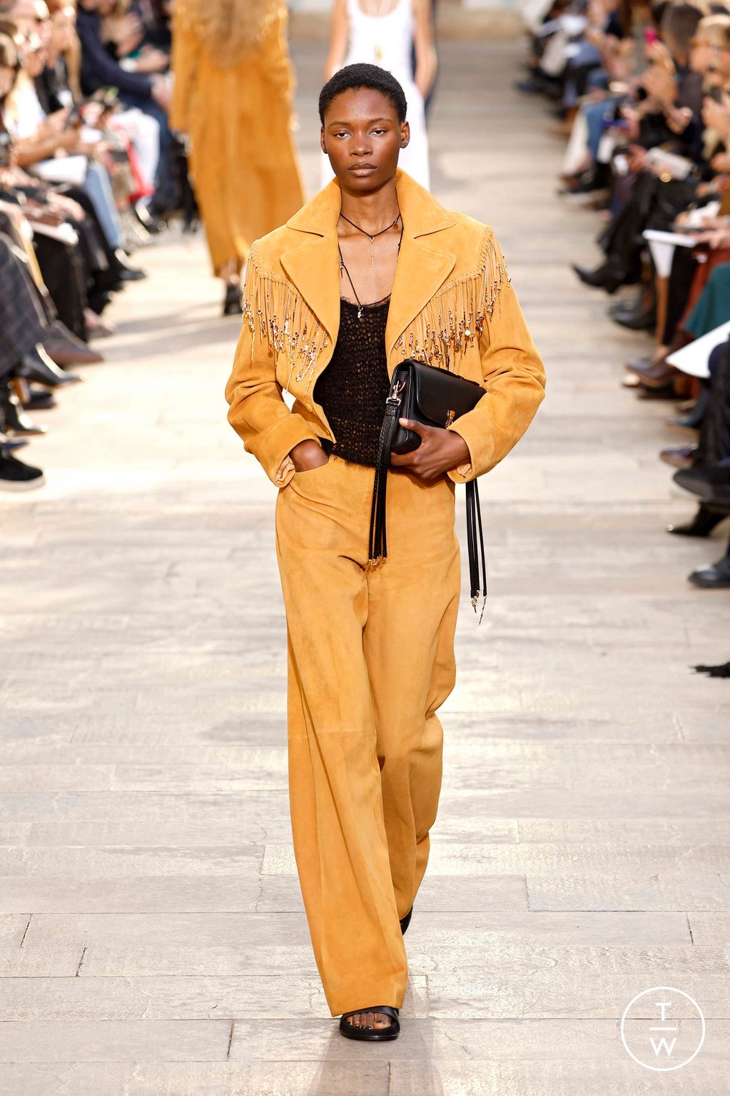 Fashion Week Paris Spring/Summer 2026 look 14 from the Gabriela Hearst collection womenswear