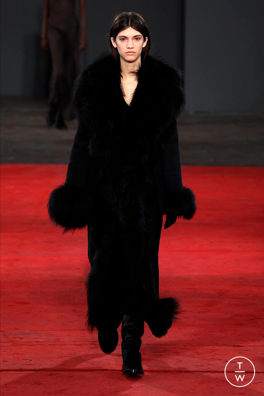 Fashion Week New York Fall/Winter 2024 look 1 from the Gabriela Hearst collection womenswear