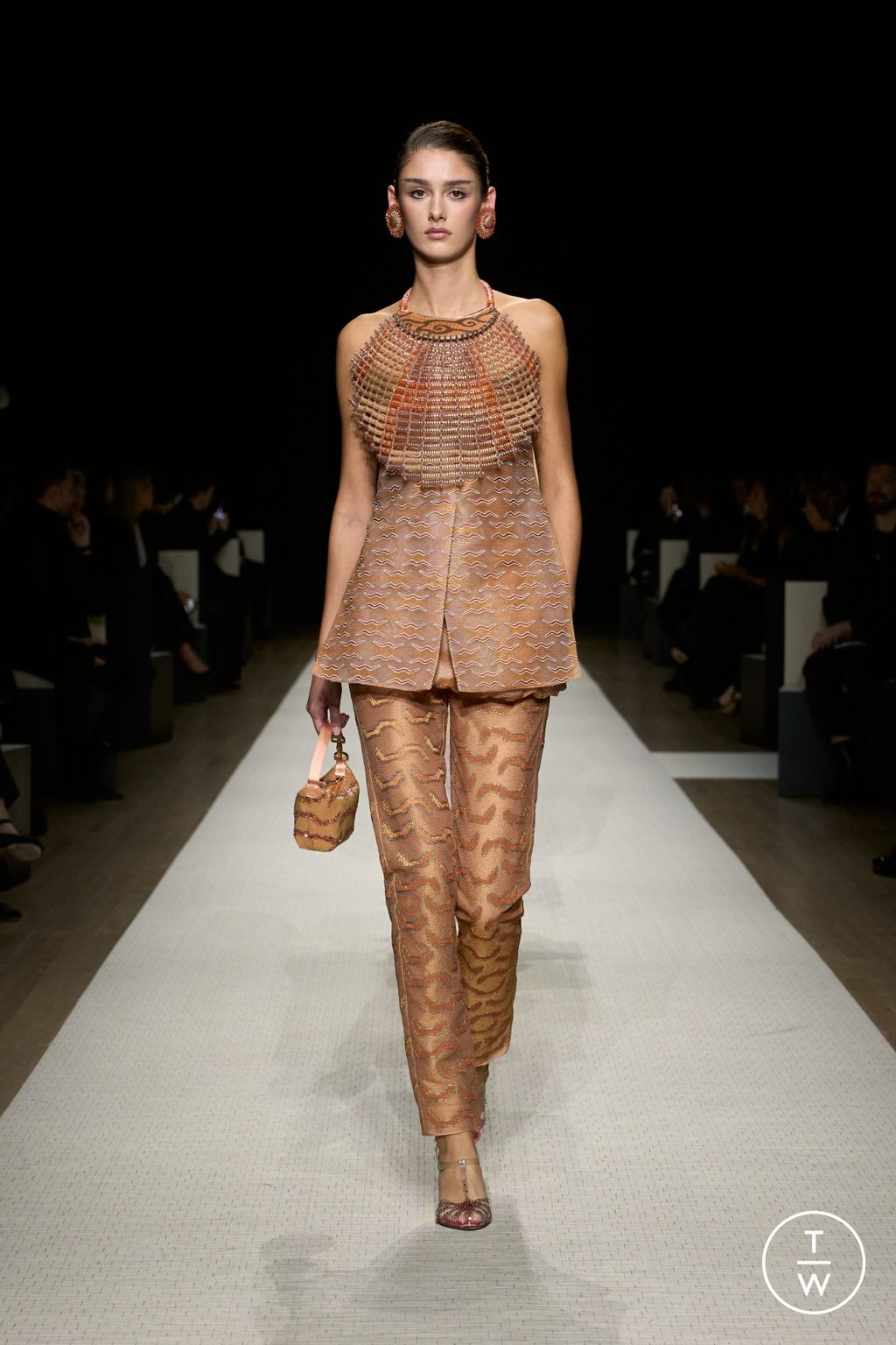 Fashion Week New York Spring/Summer 2025 look 74 from the Giorgio Armani collection womenswear