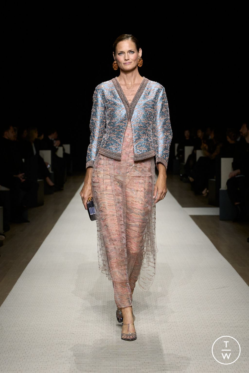 Fashion Week New York Spring/Summer 2025 look 78 from the Giorgio Armani collection womenswear