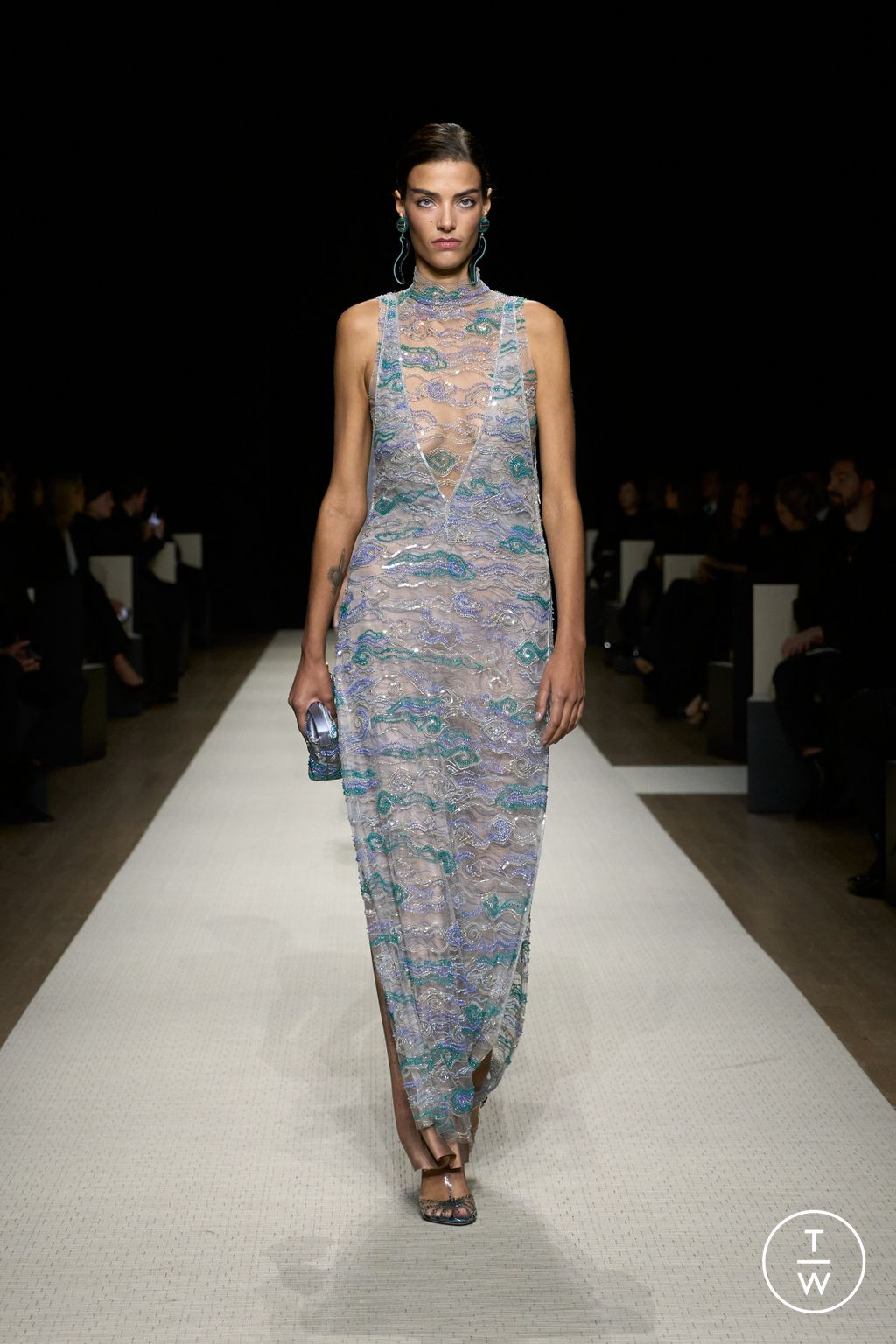 Fashion Week New York Spring/Summer 2025 look 80 from the Giorgio Armani collection womenswear