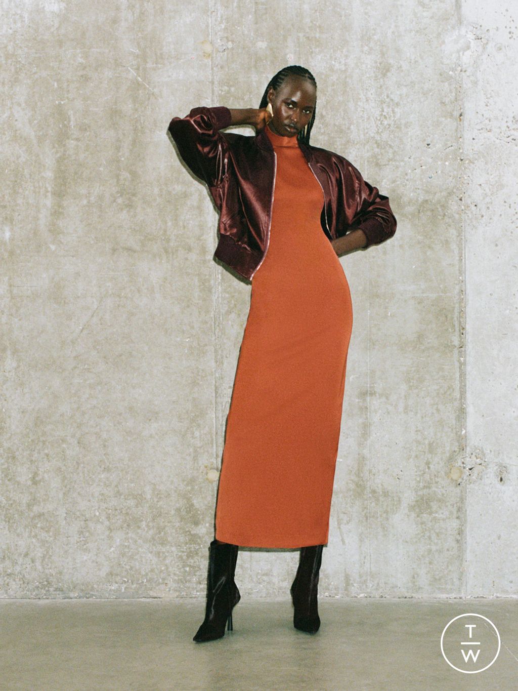 Fashion Week London Resort 2025 look 14 from the Galvan collection womenswear