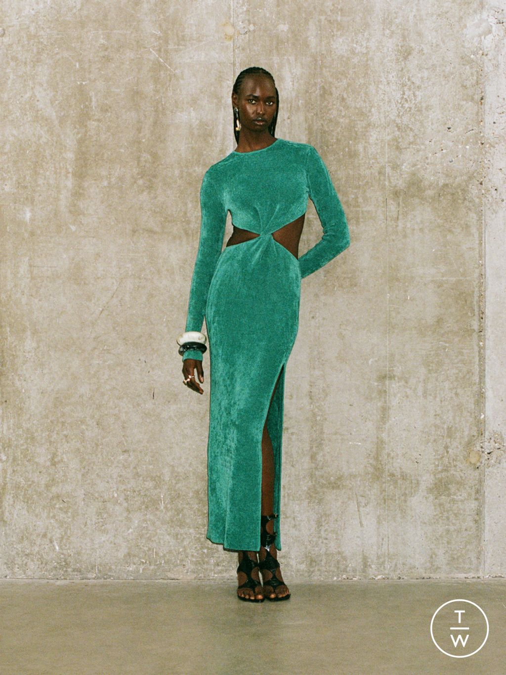Fashion Week London Resort 2025 look 18 from the Galvan collection 女装