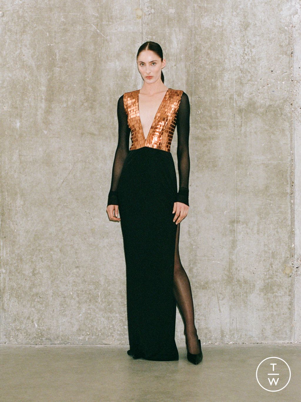 Fashion Week London Resort 2025 look 32 de la collection Galvan womenswear