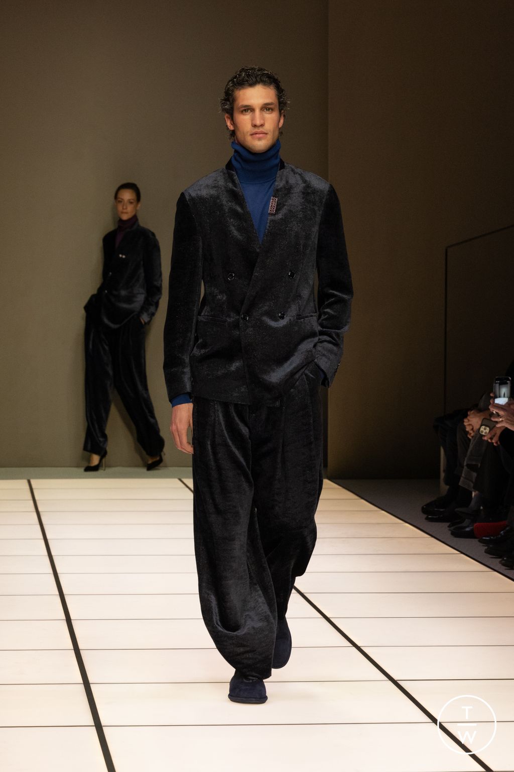 Fashion Week Milan Fall/Winter 2026 look 110 from the Giorgio Armani collection 男装