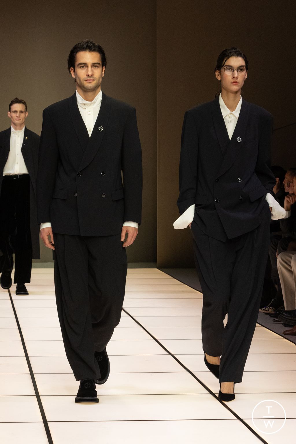 Fashion Week Milan Fall/Winter 2026 look 129 from the Giorgio Armani collection 男装