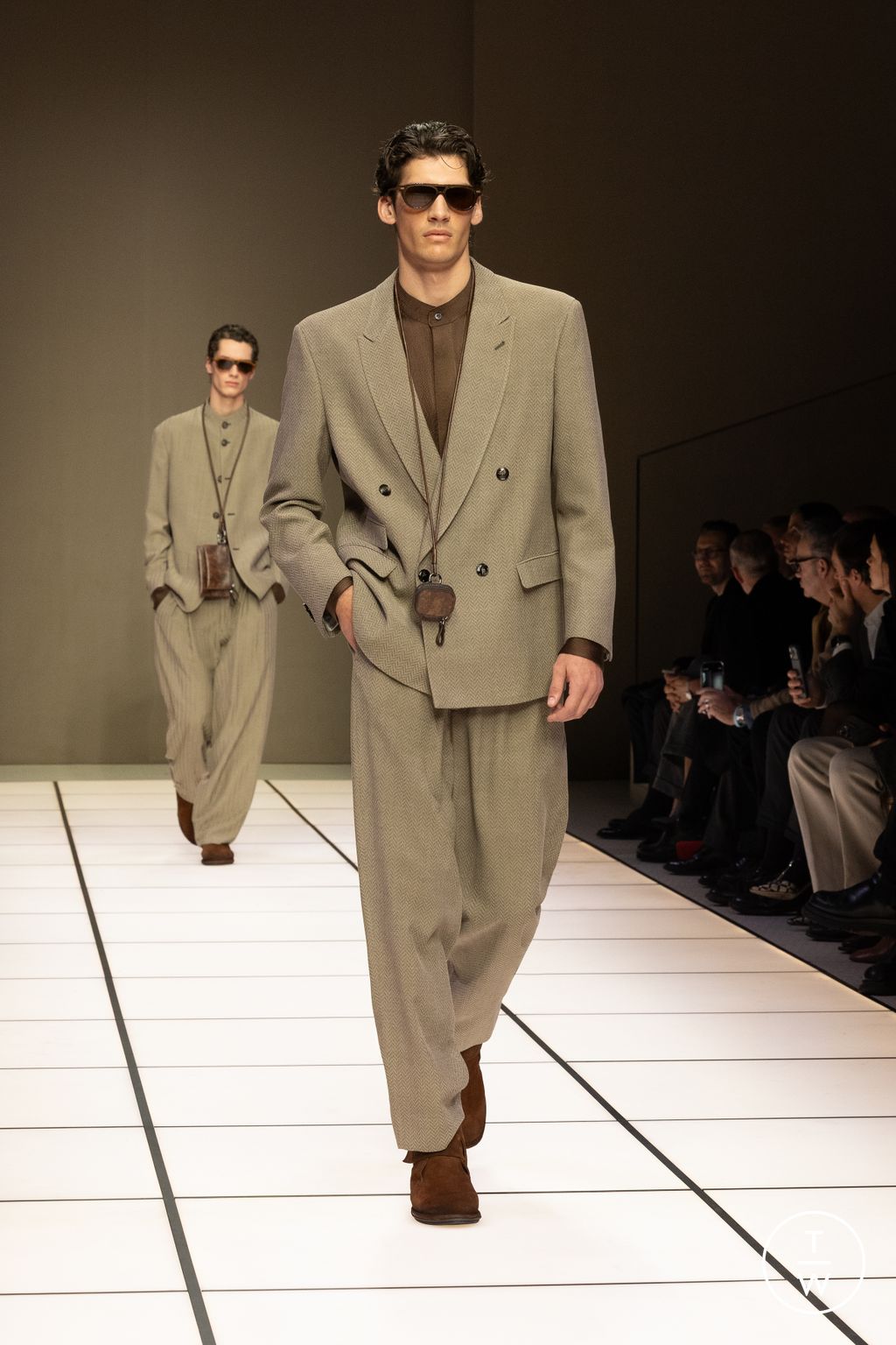 Fashion Week Milan Fall/Winter 2026 look 29 from the Giorgio Armani collection menswear