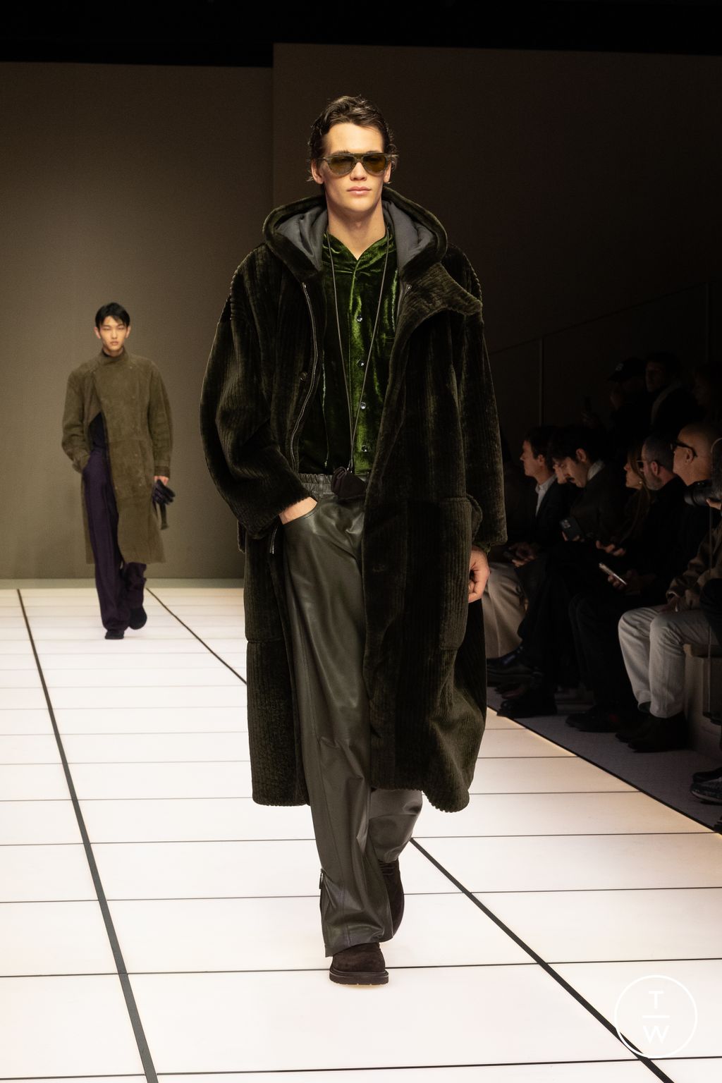 Fashion Week Milan Fall/Winter 2026 look 46 from the Giorgio Armani collection 男装