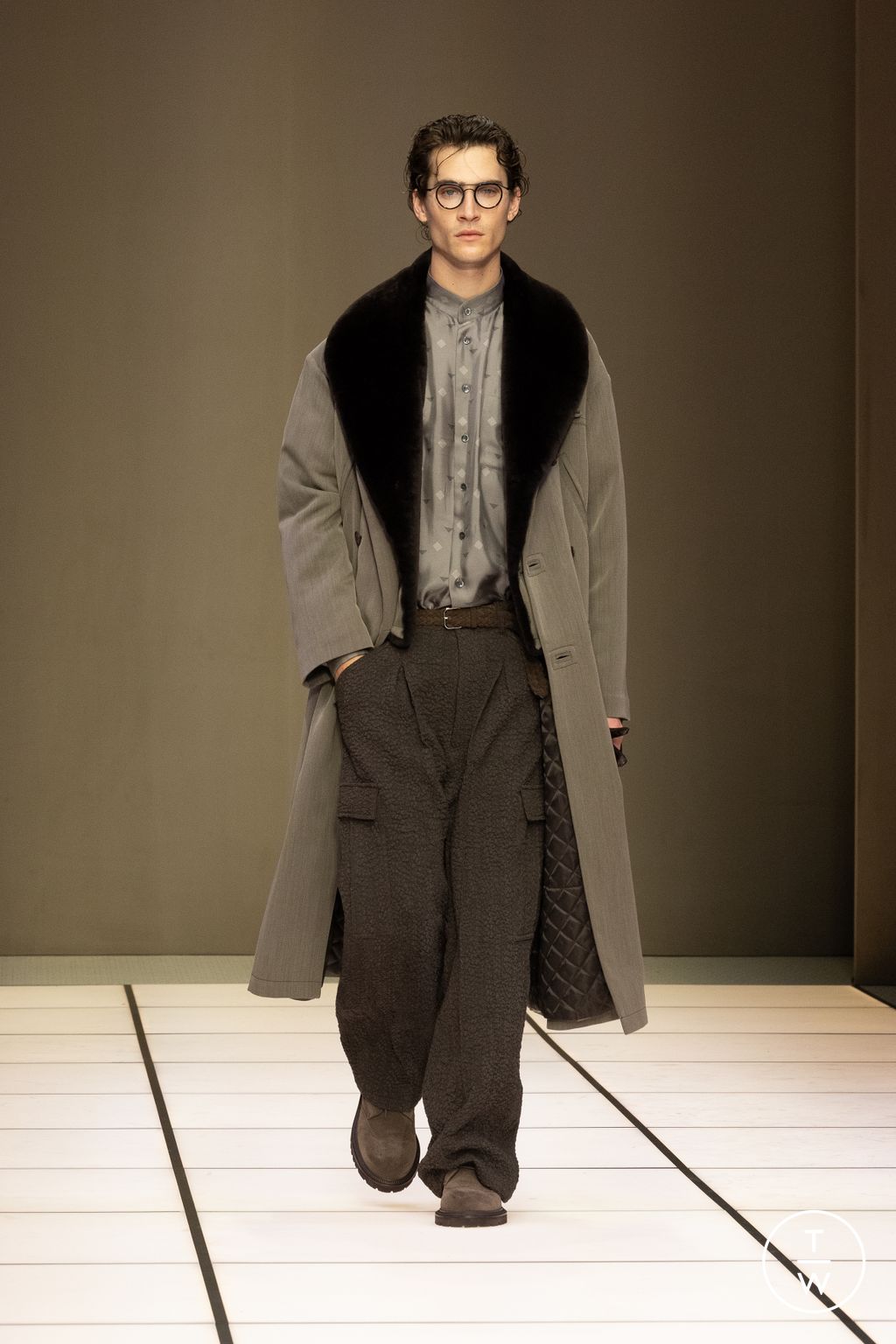 Fashion Week Milan Fall/Winter 2026 look 51 from the Giorgio Armani collection menswear