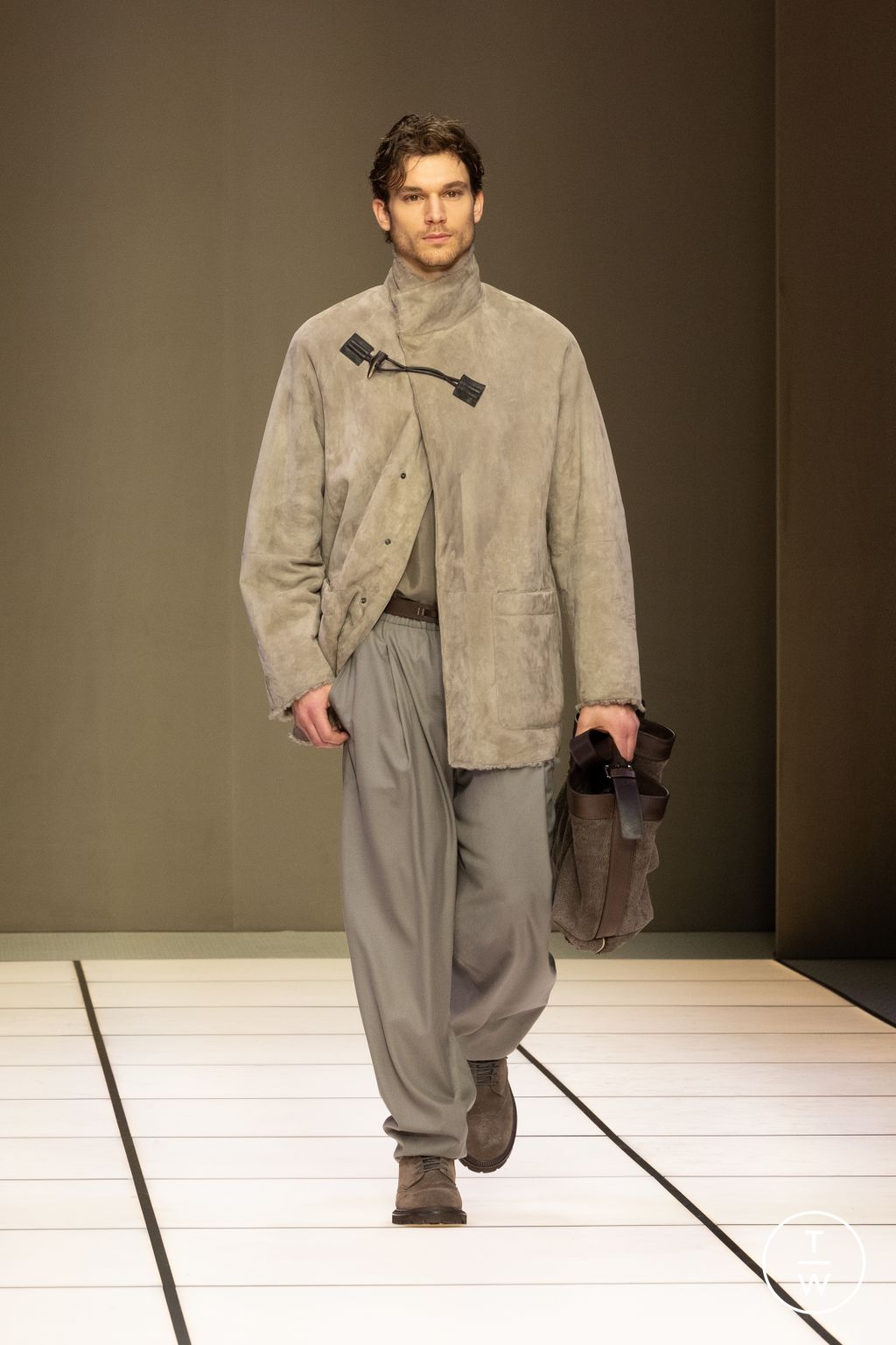 Fashion Week Milan Fall/Winter 2026 look 52 from the Giorgio Armani collection menswear