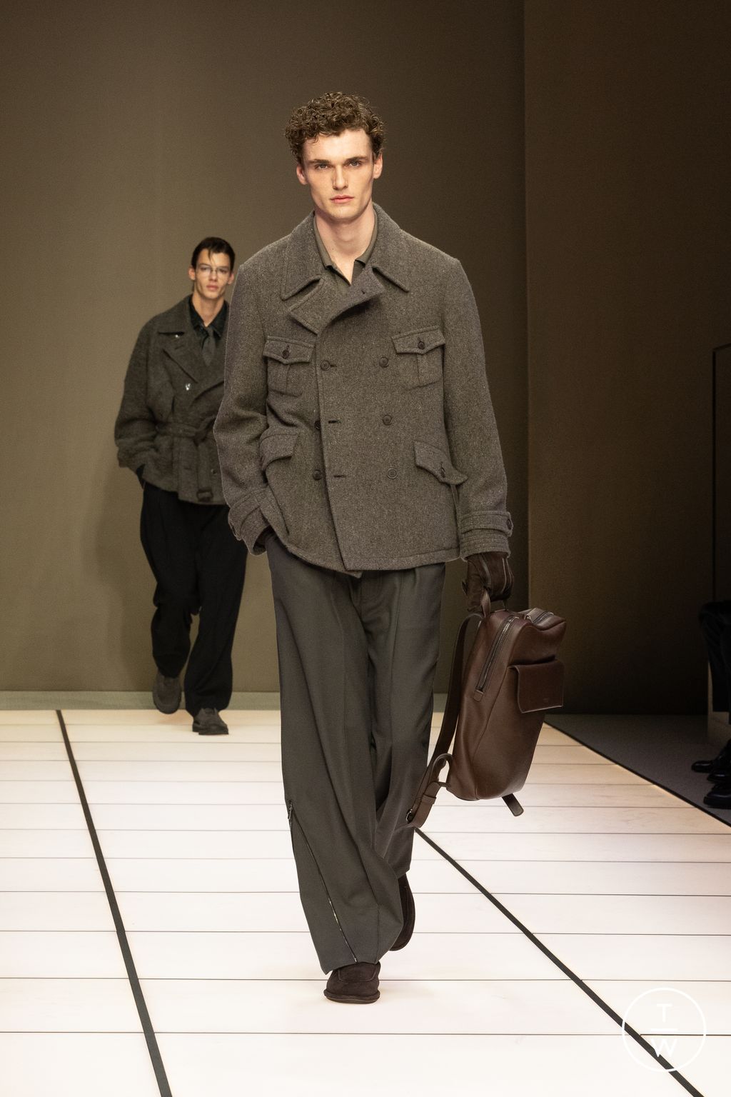 Fashion Week Milan Fall/Winter 2026 look 54 from the Giorgio Armani collection menswear