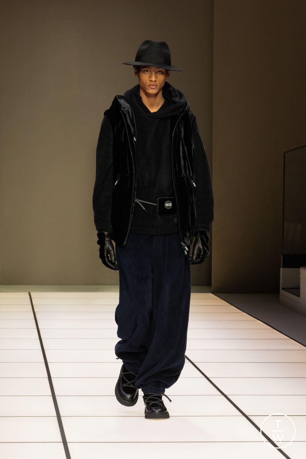 Fashion Week Milan Fall/Winter 2026 look 65 from the Giorgio Armani collection menswear