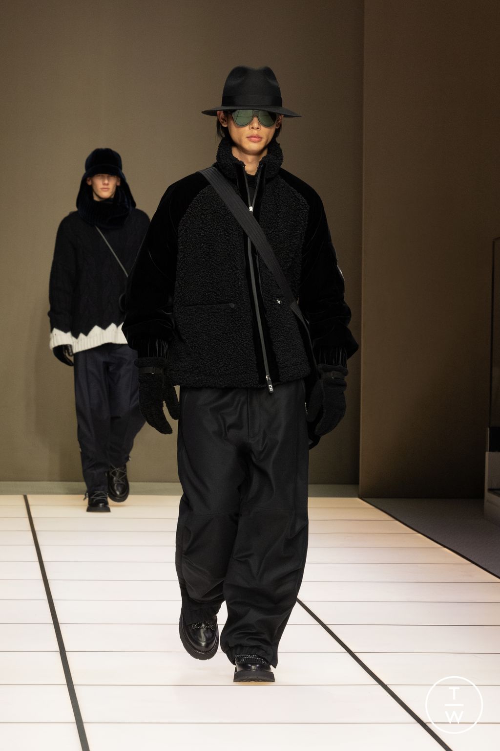 Fashion Week Milan Fall/Winter 2026 look 66 from the Giorgio Armani collection menswear