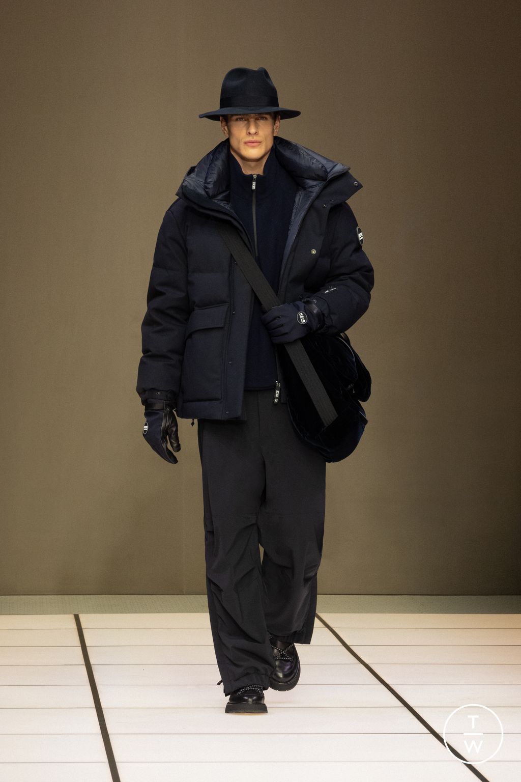 Fashion Week Milan Fall/Winter 2026 look 67 from the Giorgio Armani collection 男装