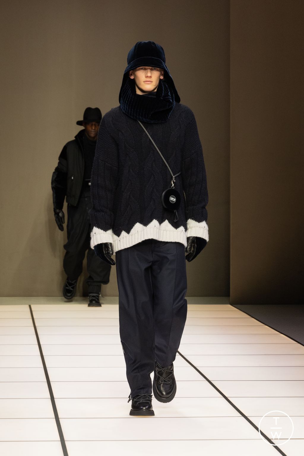 Fashion Week Milan Fall/Winter 2026 look 68 from the Giorgio Armani collection menswear