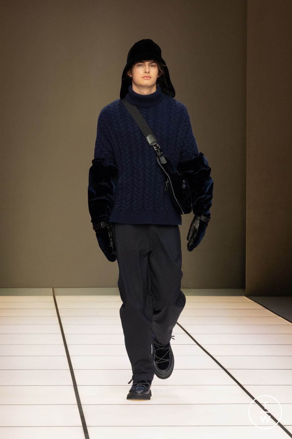 Fashion Week Milan Fall/Winter 2026 look 70 from the Giorgio Armani collection 男装