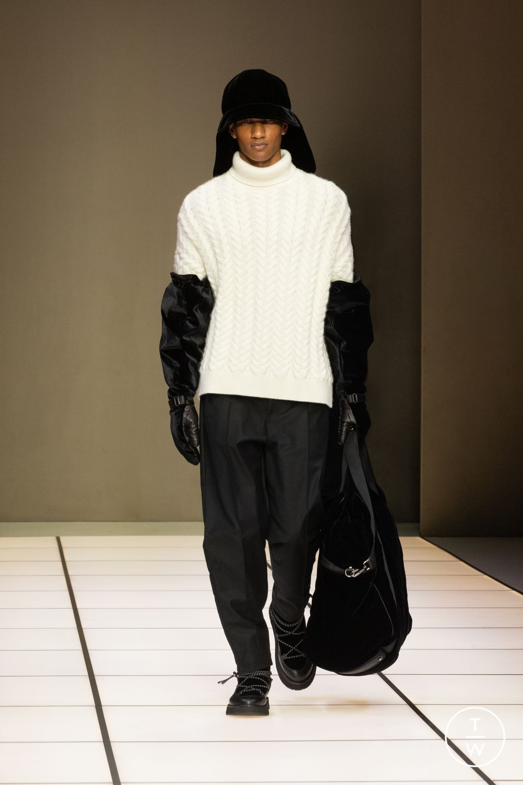 Fashion Week Milan Fall/Winter 2026 look 71 from the Giorgio Armani collection menswear