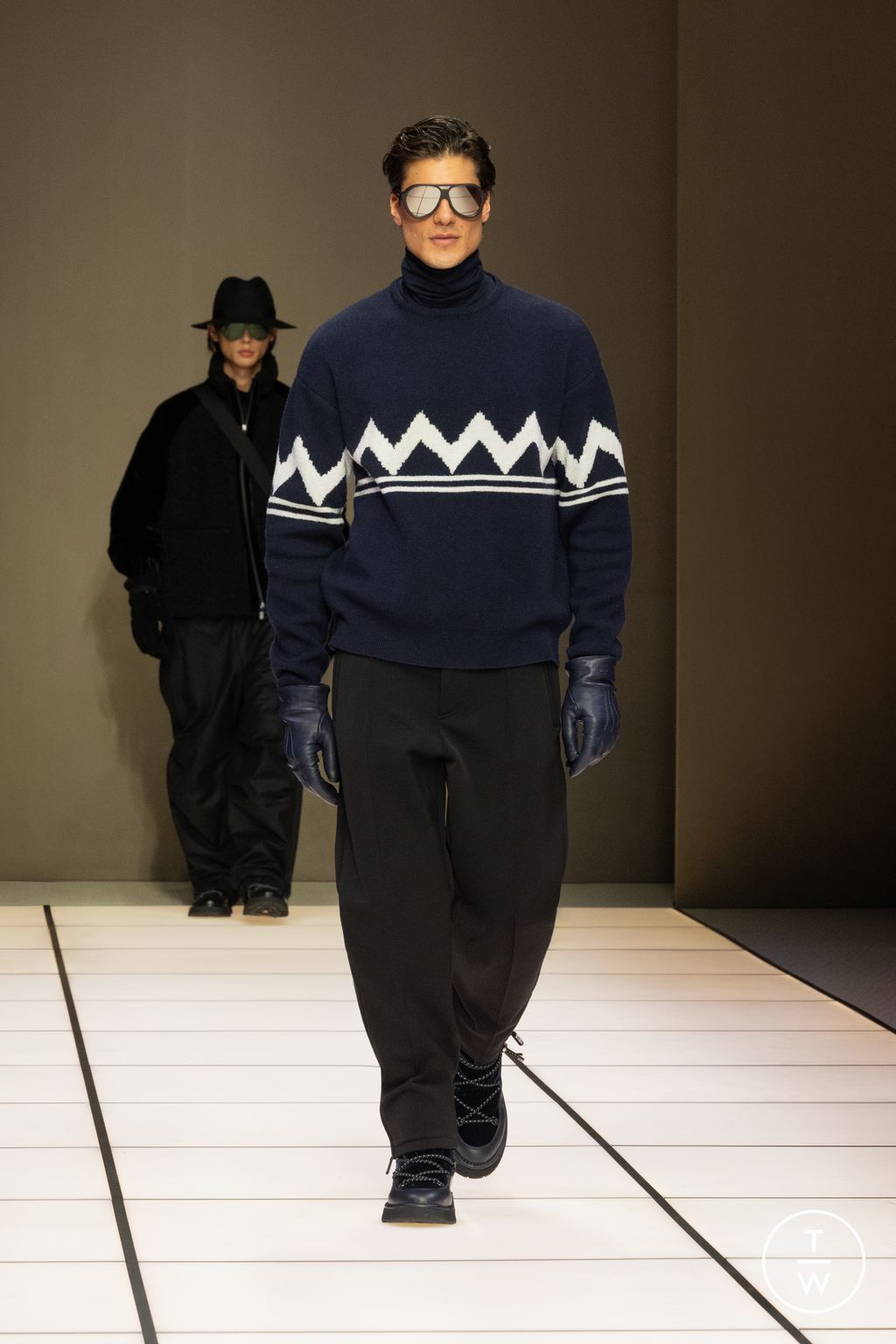 Fashion Week Milan Fall/Winter 2026 look 77 from the Giorgio Armani collection menswear