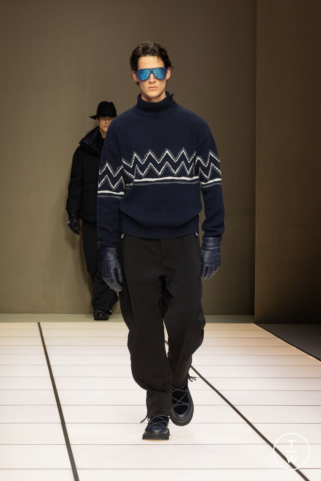 Fashion Week Milan Fall/Winter 2026 look 78 from the Giorgio Armani collection menswear