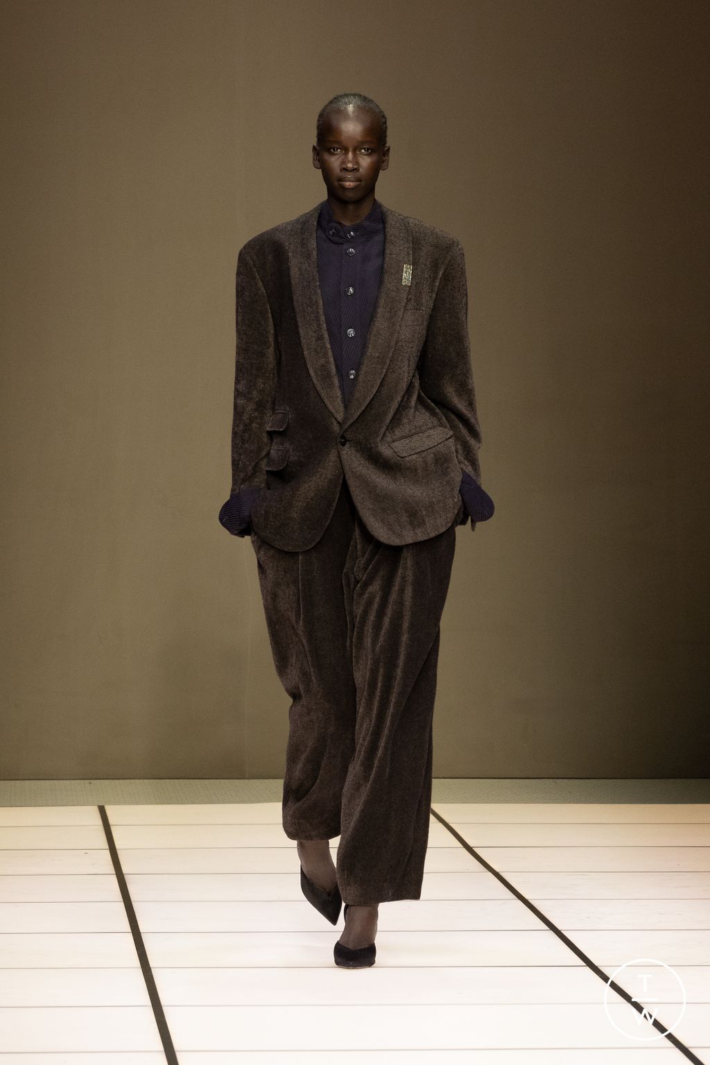 Fashion Week Milan Fall/Winter 2026 look 80 from the Giorgio Armani collection 男装