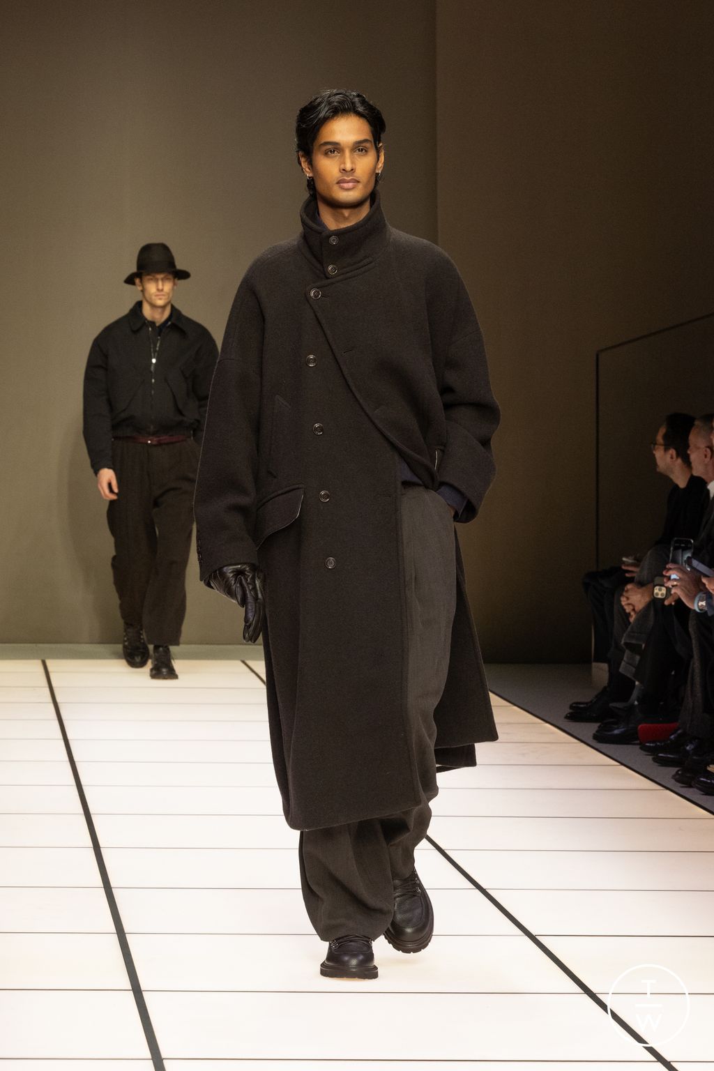 Fashion Week Milan Fall/Winter 2026 look 82 from the Giorgio Armani collection menswear
