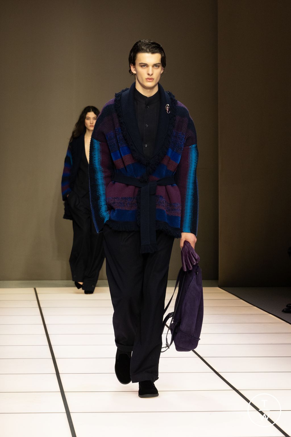 Fashion Week Milan Fall/Winter 2026 look 90 from the Giorgio Armani collection 男装