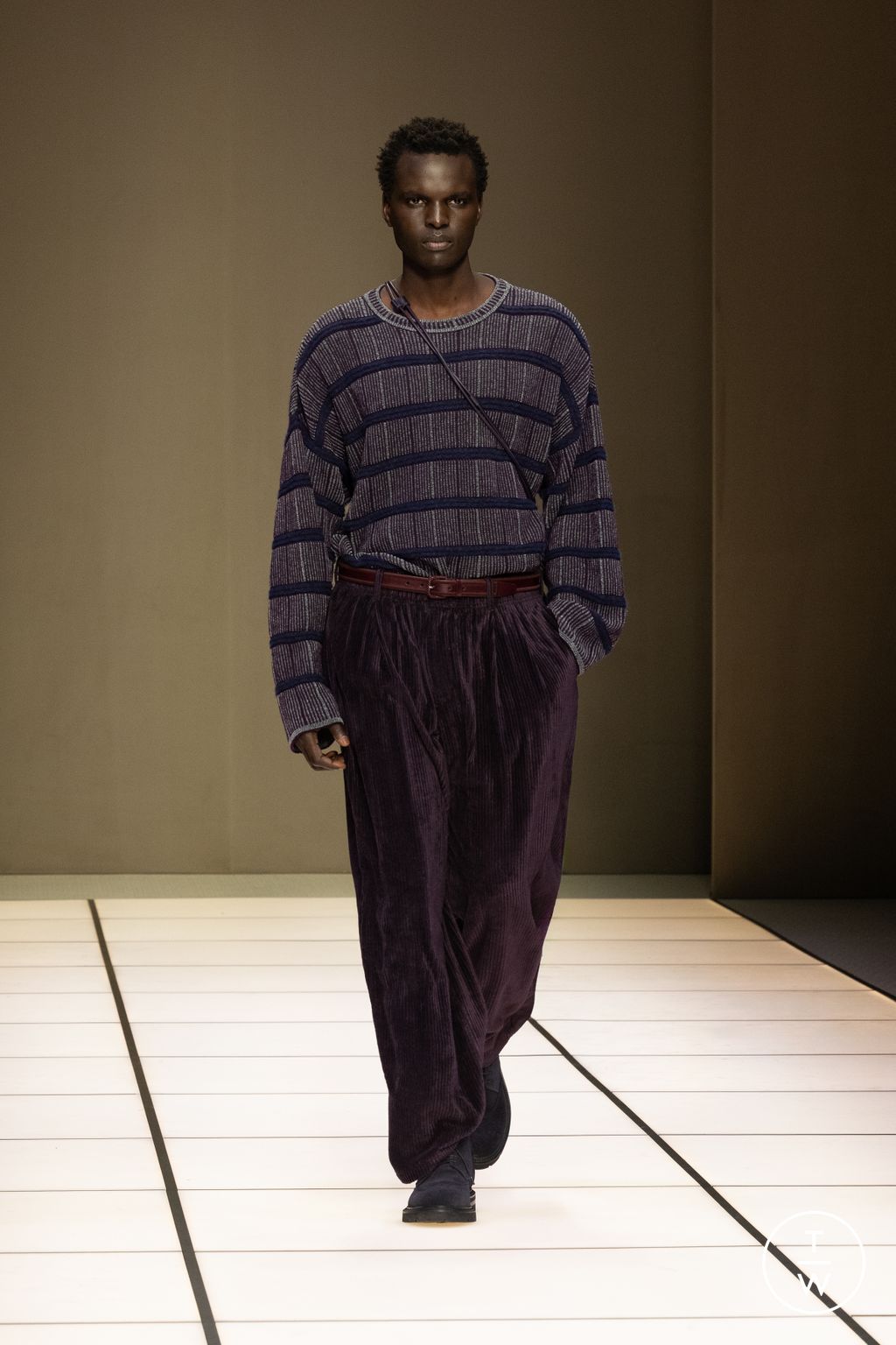 Fashion Week Milan Fall/Winter 2026 look 94 de la collection Giorgio Armani menswear
