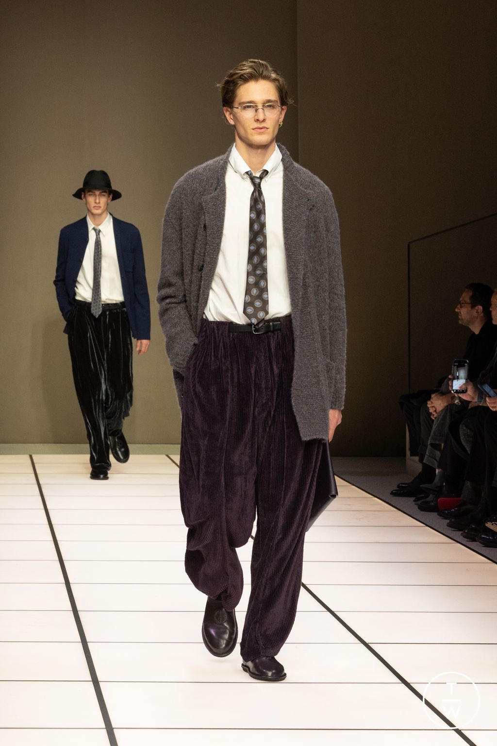 Fashion Week Milan Fall/Winter 2026 look 97 from the Giorgio Armani collection menswear
