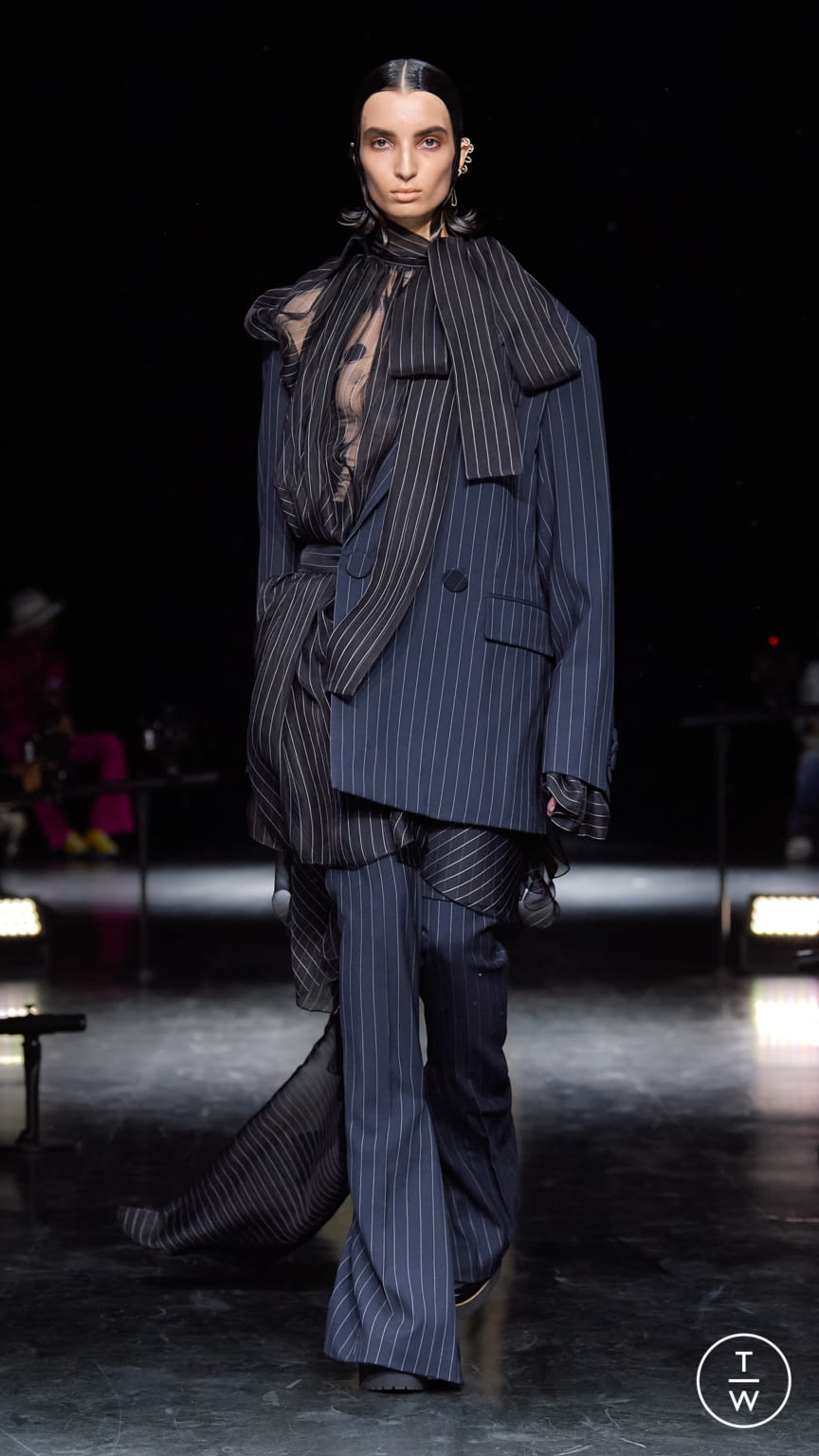 Fashion Week Paris Fall/Winter 2021 look 3 from the Jean Paul Gaultier collection couture