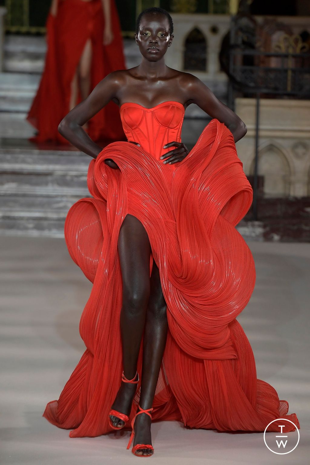 Fashion Week Paris Spring/Summer 2024 look 19 from the Gaurav Gupta collection couture