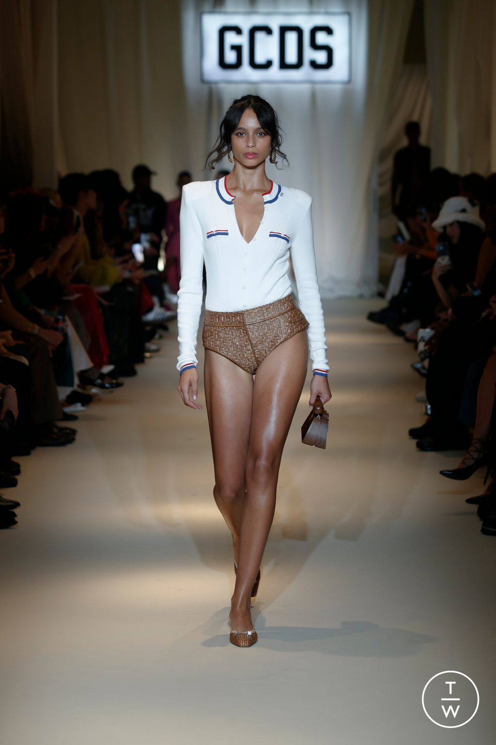 Fashion Week Milan Spring/Summer 2024 look 1 de la collection GCDS womenswear
