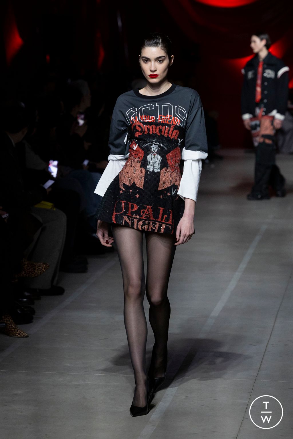 Fashion Week Milan Fall/Winter 2024 look 17 de la collection GCDS womenswear