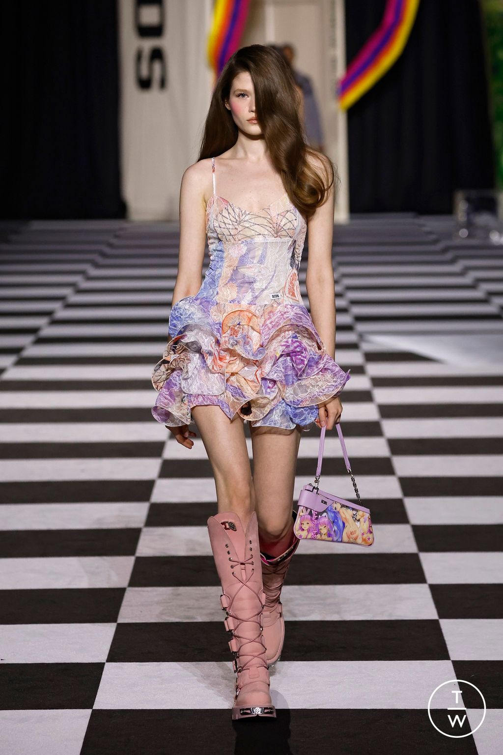 Fashion Week Milan Fall/Winter 2026 look 5 from the GCDS collection womenswear