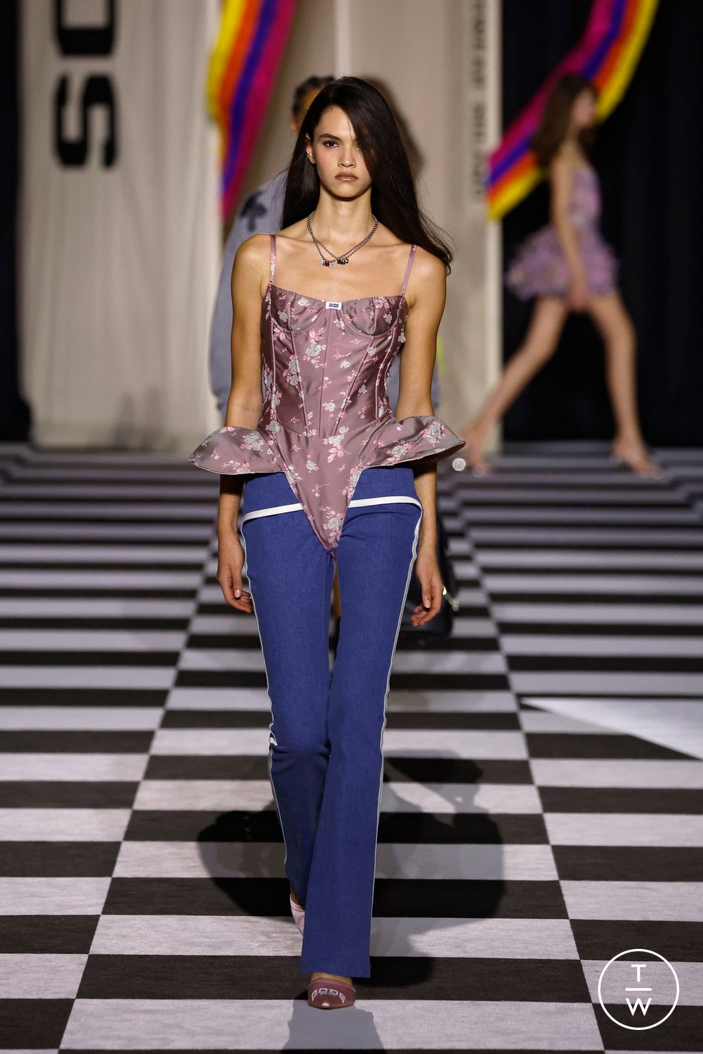 Fashion Week Milan Fall/Winter 2026 look 6 from the GCDS collection womenswear