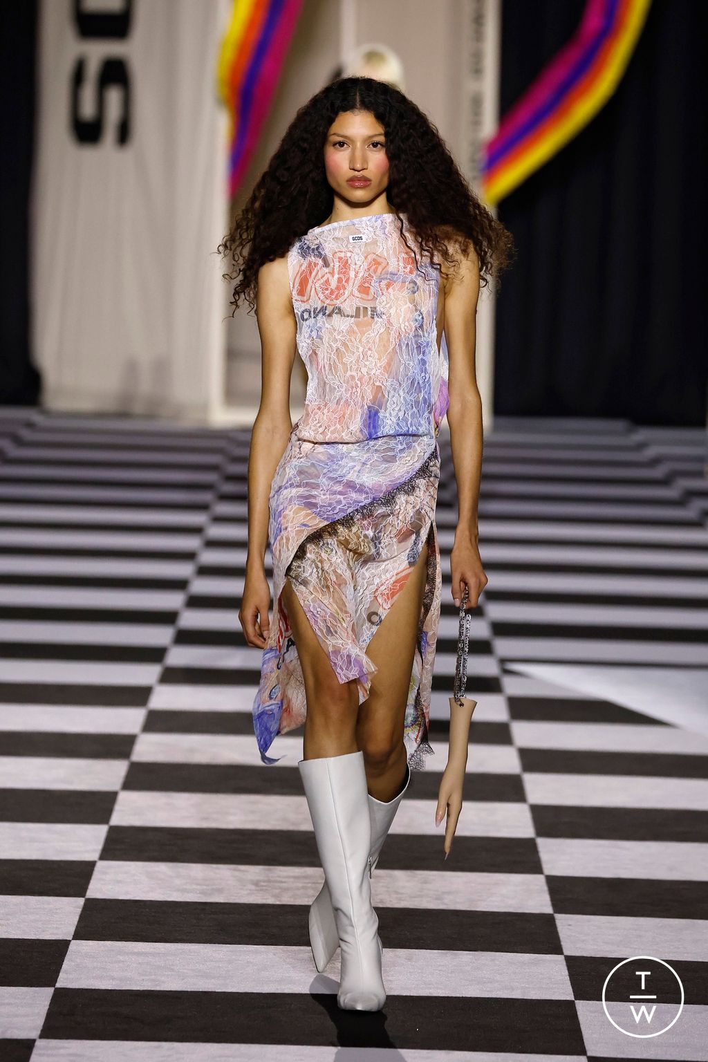 Fashion Week Milan Fall/Winter 2026 look 9 from the GCDS collection womenswear