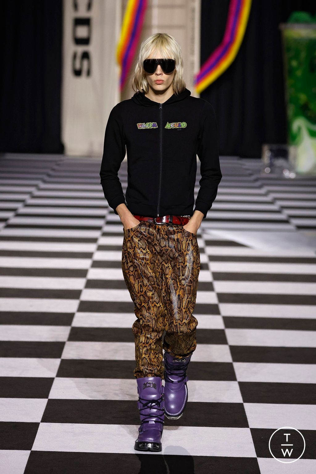 Fashion Week Milan Fall/Winter 2026 look 10 from the GCDS collection womenswear