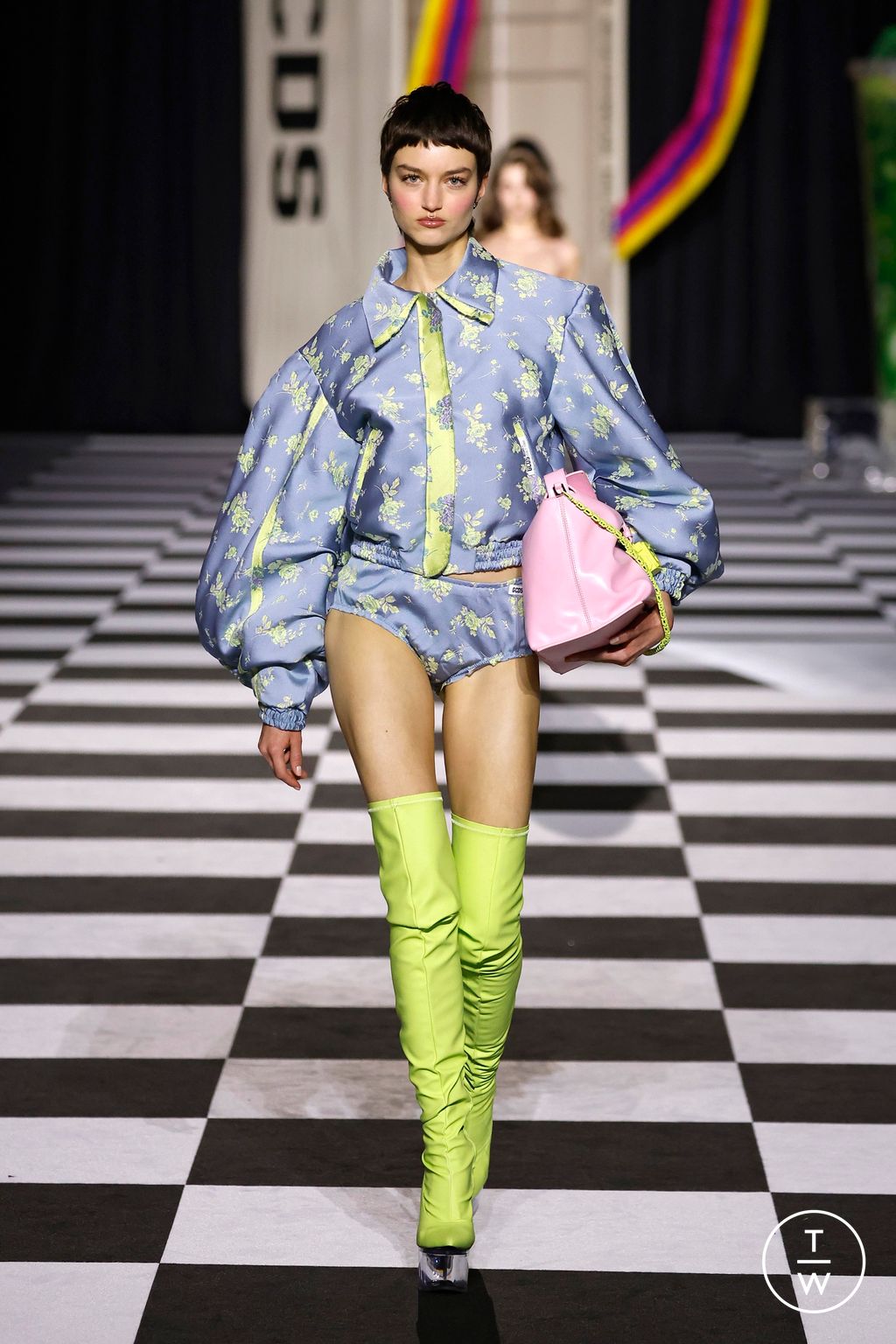 Fashion Week Milan Fall/Winter 2026 look 16 from the GCDS collection womenswear