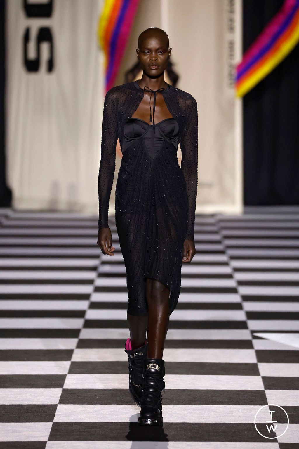 Fashion Week Milan Fall/Winter 2026 look 49 from the GCDS collection womenswear