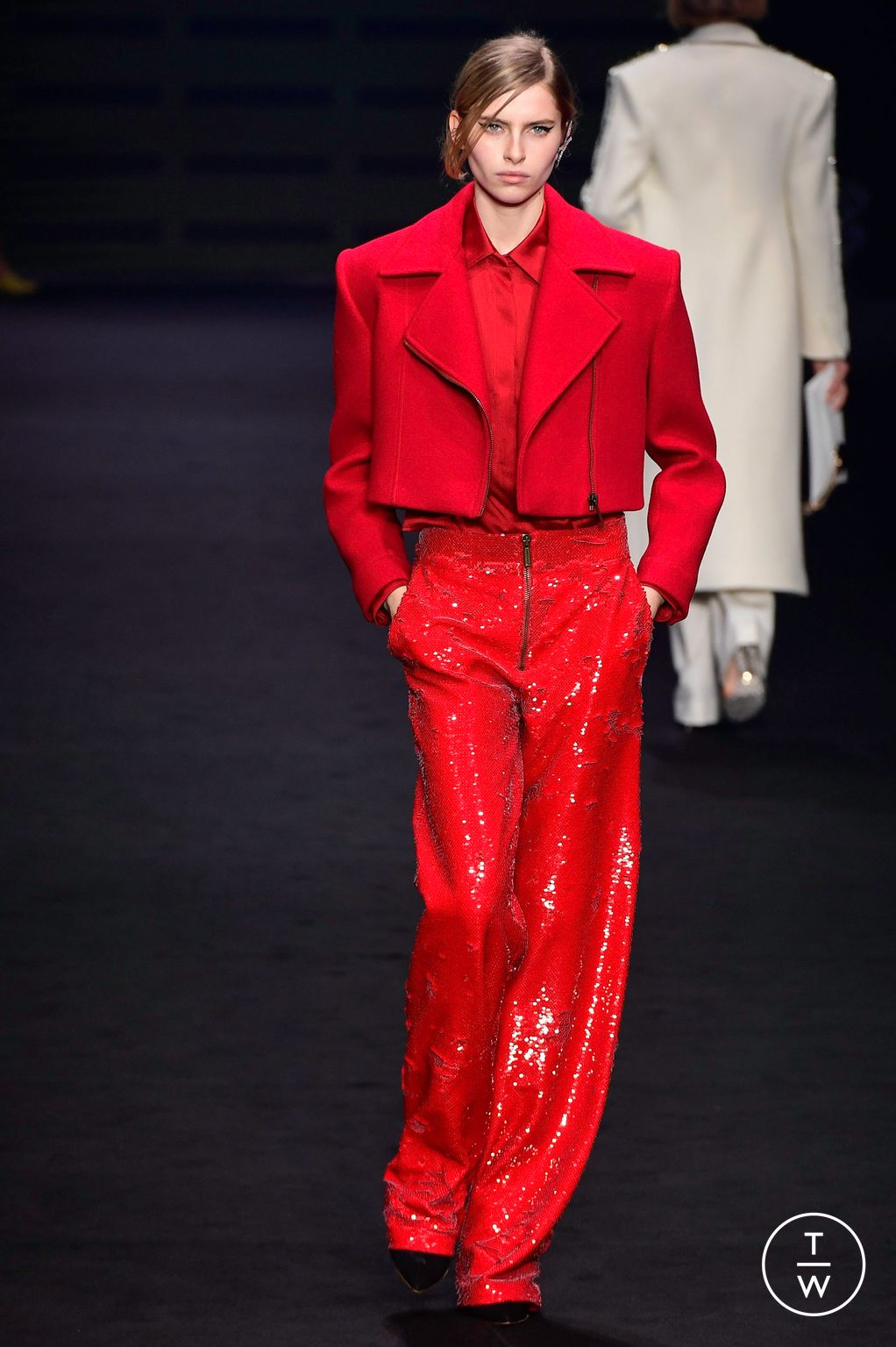 Fashion Week Milan Fall/Winter 2023 look 30 from the Genny collection womenswear