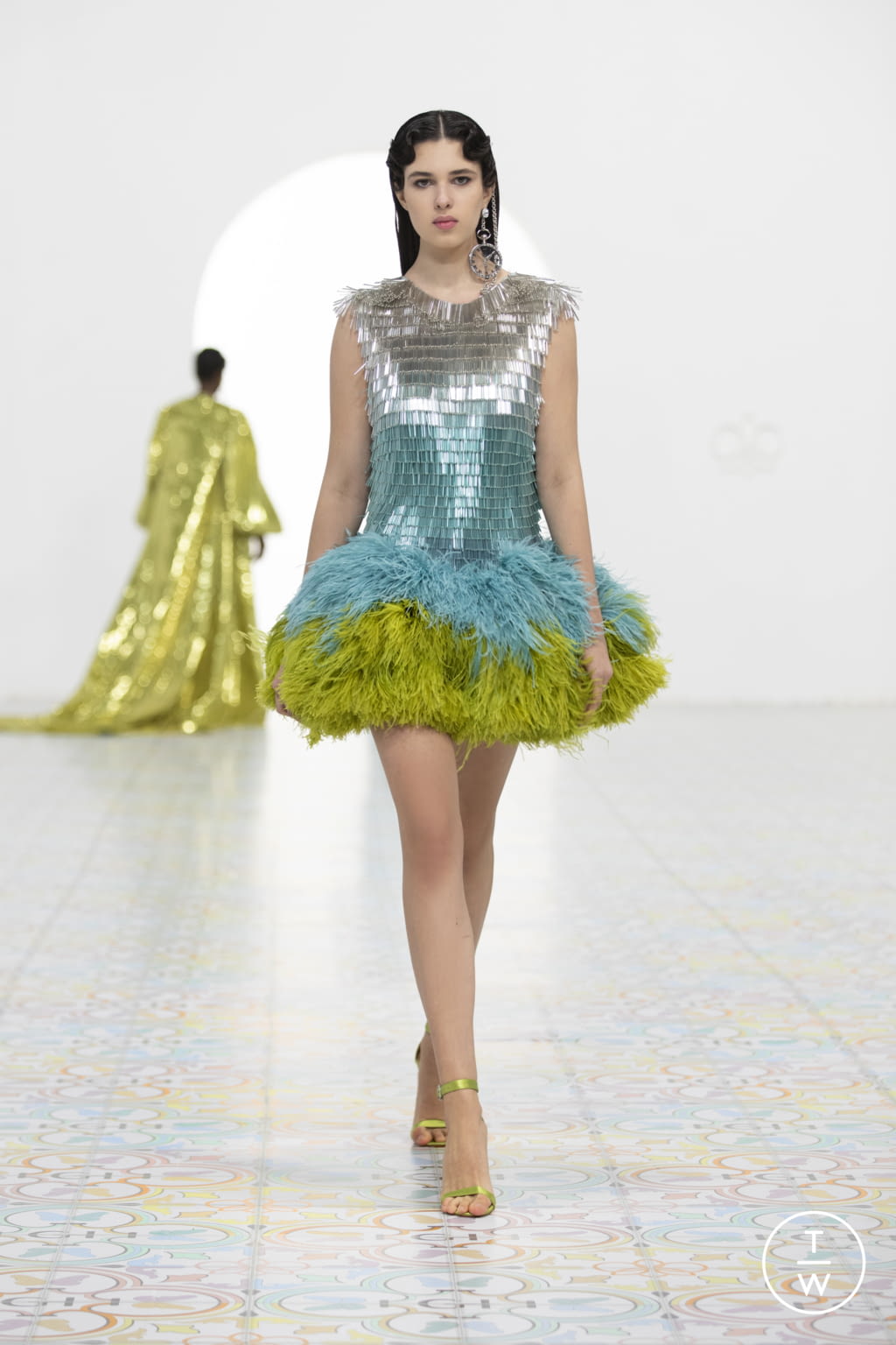 Fashion Week Paris Spring/Summer 2022 look 5 de la collection Georges Hobeika couture