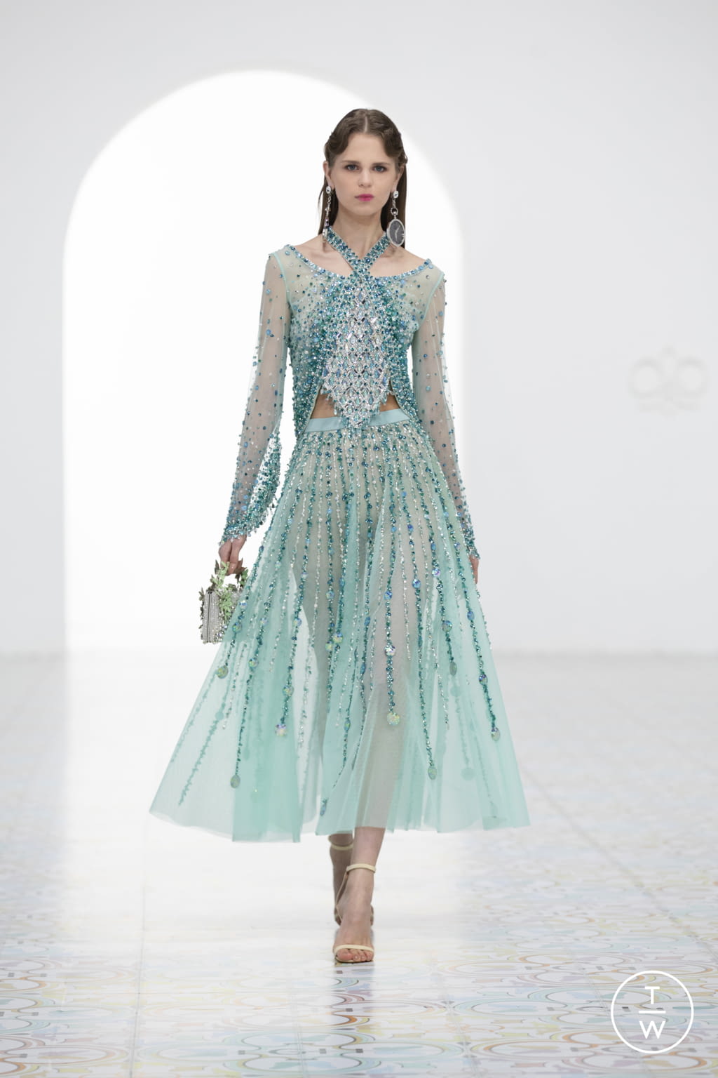 Fashion Week Paris Spring/Summer 2022 look 10 from the Georges Hobeika collection couture