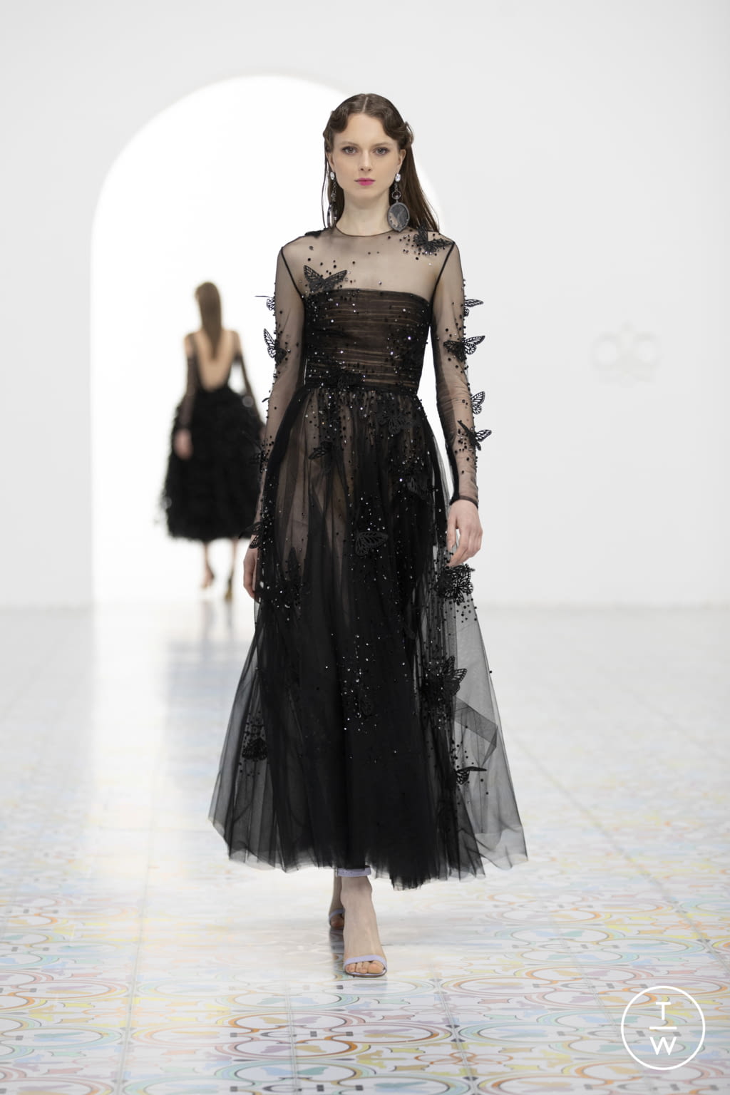 Fashion Week Paris Spring/Summer 2022 look 31 from the Georges Hobeika collection 高级定制