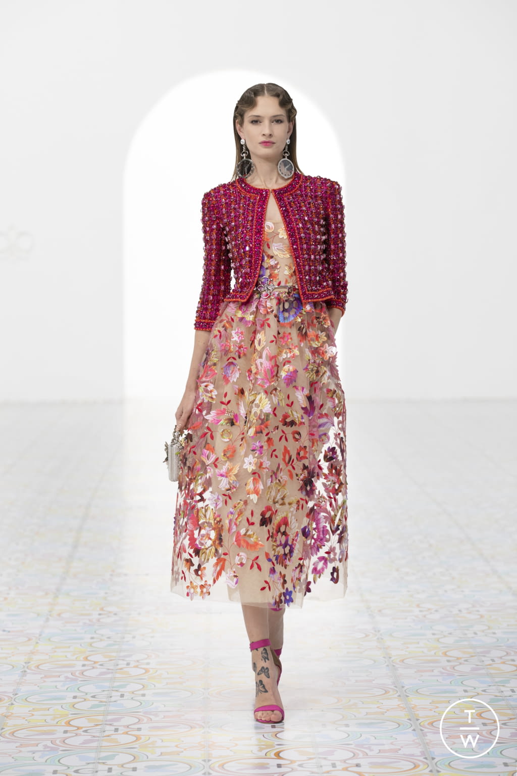 Fashion Week Paris Spring/Summer 2022 look 30 from the Georges Hobeika collection 高级定制