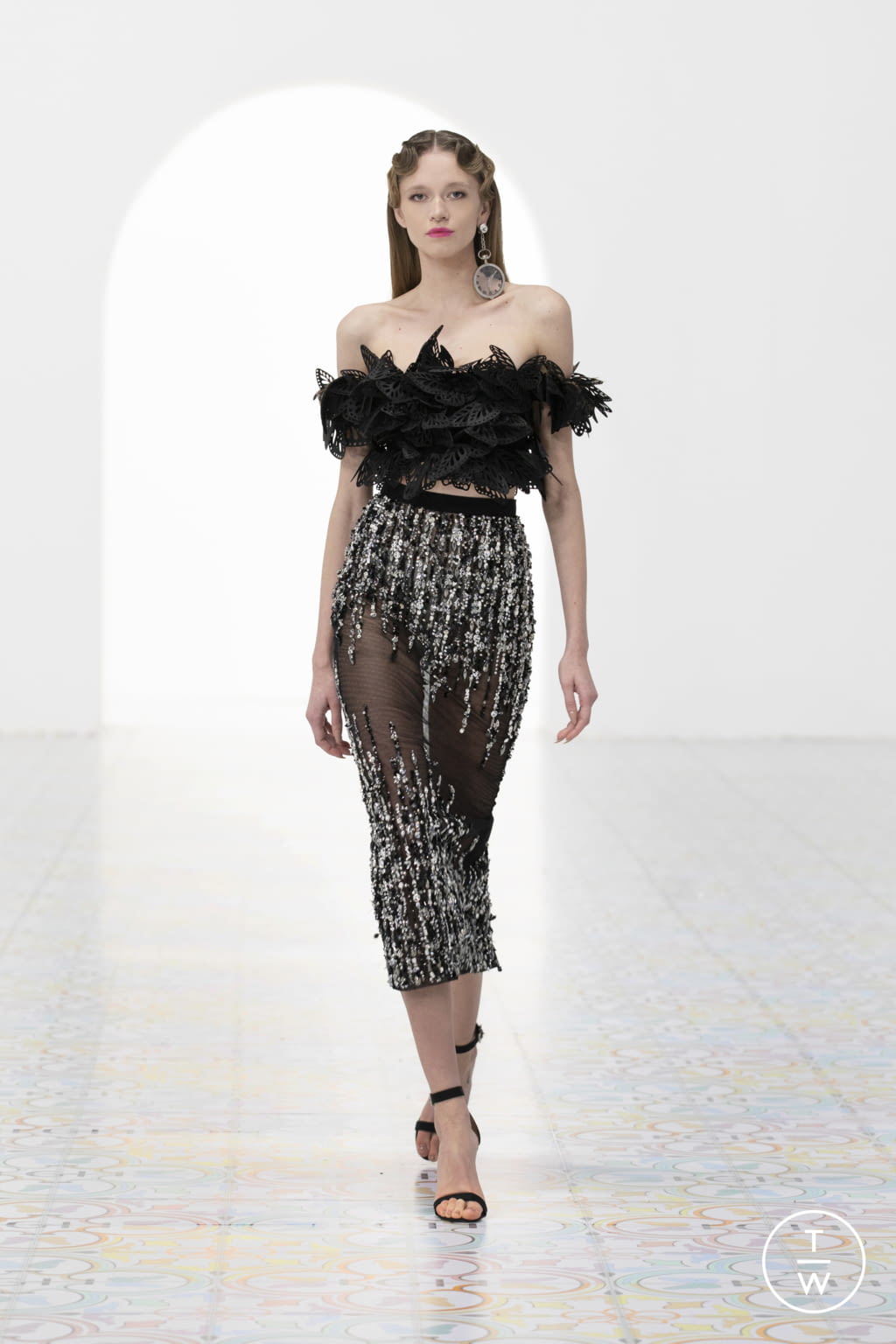 Fashion Week Paris Spring/Summer 2022 look 36 from the Georges Hobeika collection couture