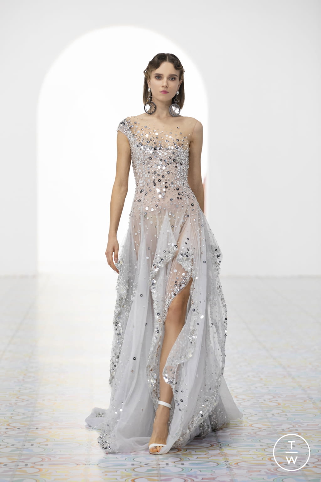 Fashion Week Paris Spring/Summer 2022 look 37 from the Georges Hobeika collection couture