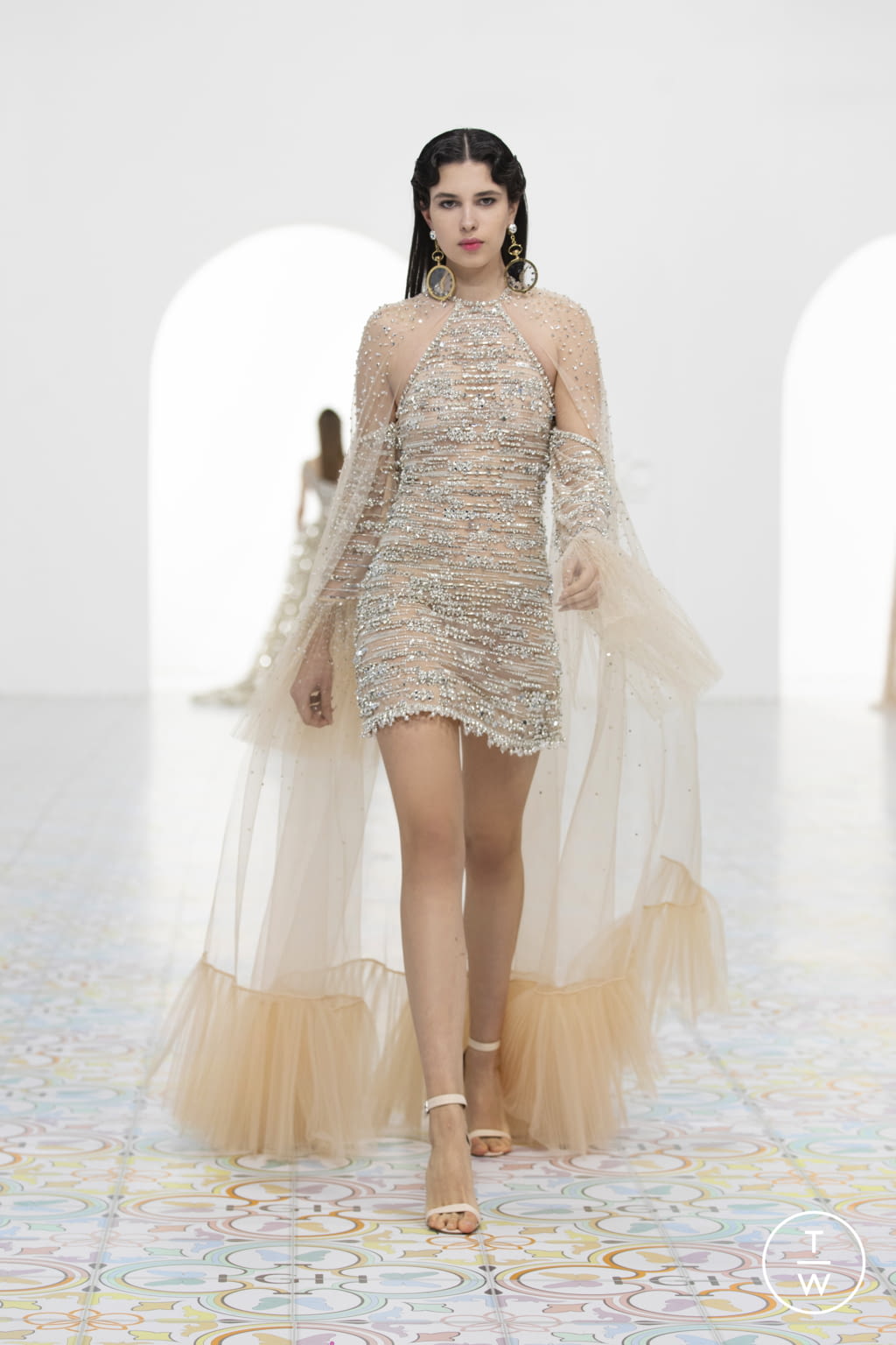 Fashion Week Paris Spring/Summer 2022 look 45 from the Georges Hobeika collection couture