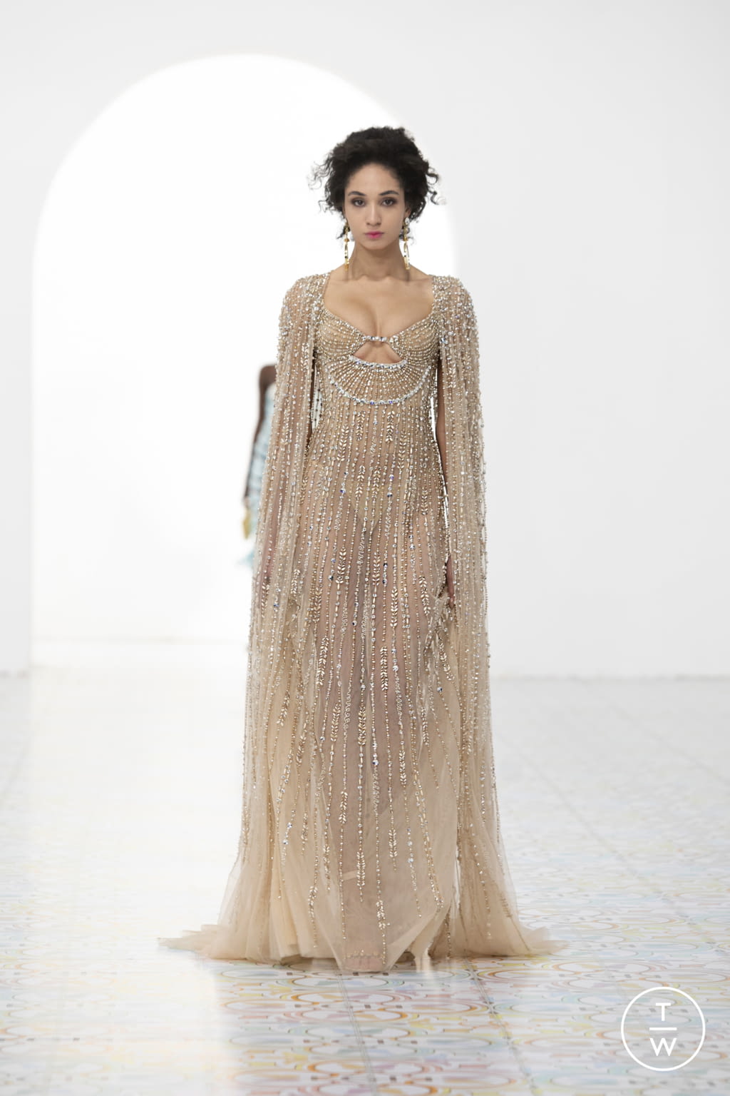 Fashion Week Paris Spring/Summer 2022 look 59 from the Georges Hobeika collection couture
